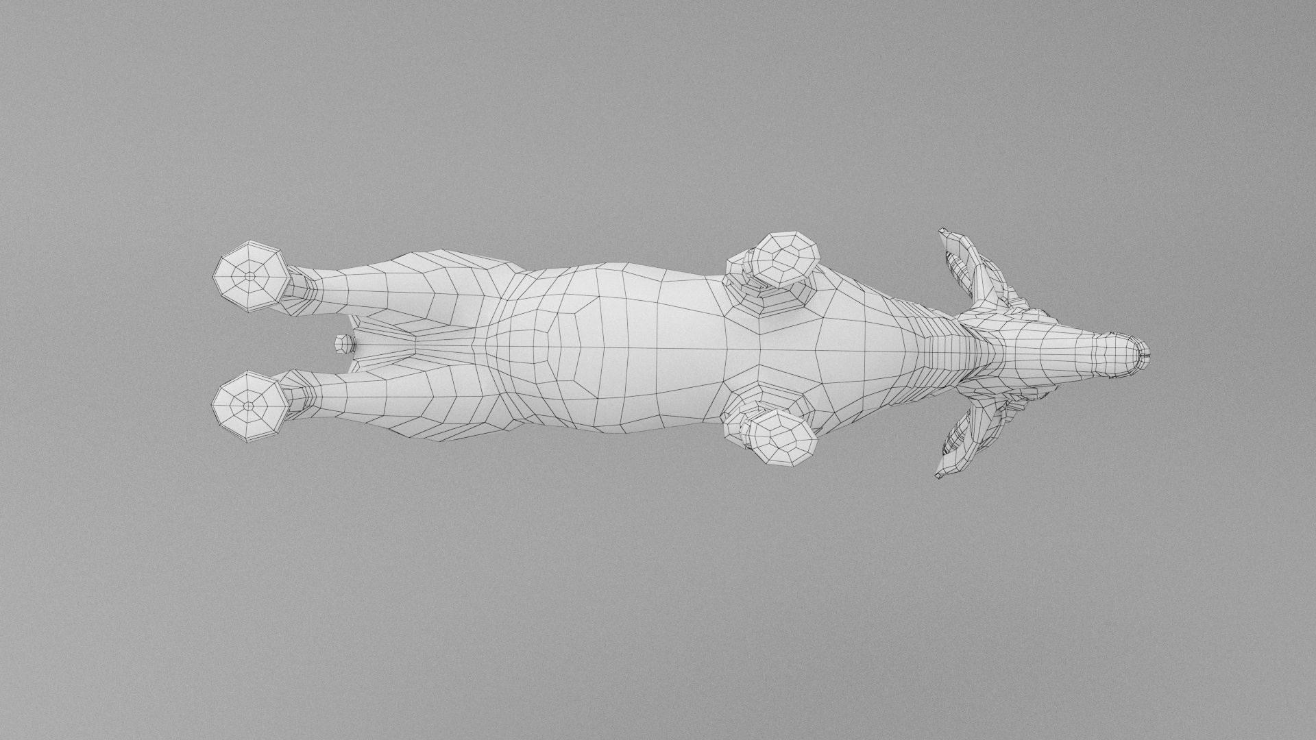 3D ANTELOPE Low-poly 3D model_13