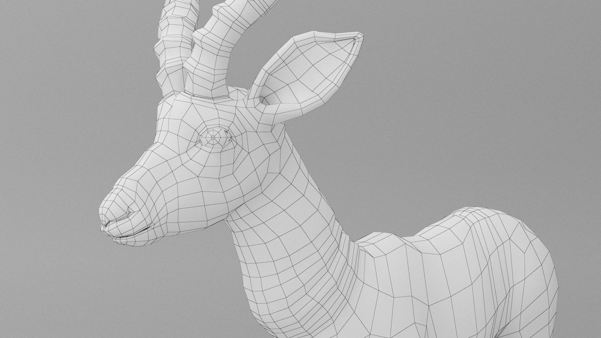 3D ANTELOPE Low-poly 3D model_14