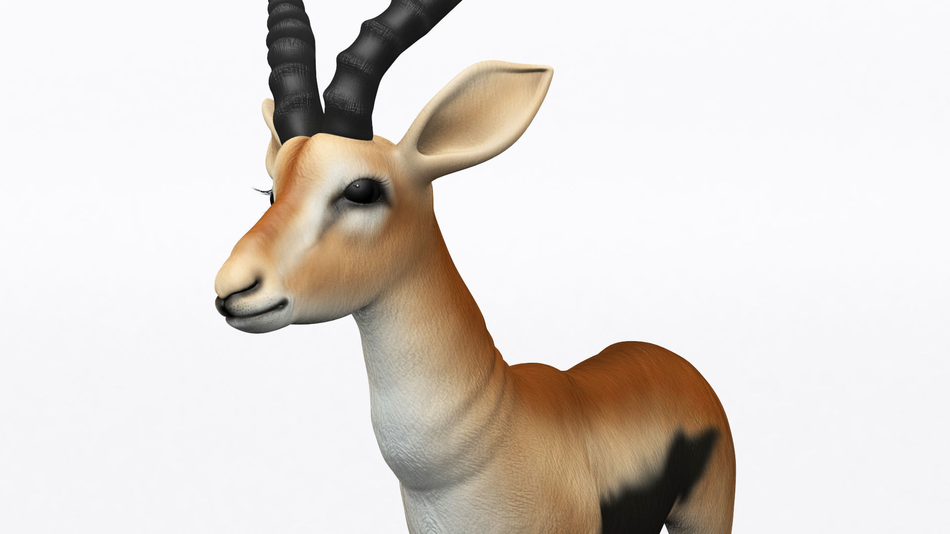 3D ANTELOPE Low-poly 3D model_9