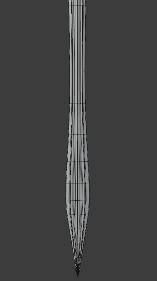 Medieval Sword Low-poly 3D model_7