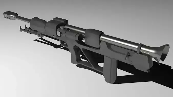 RT-20 20 mm Croatian sniper Anti Materiel Free low-poly 3D model