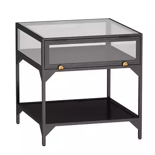 Ventana Display End Table Crate and Barrel 3D model