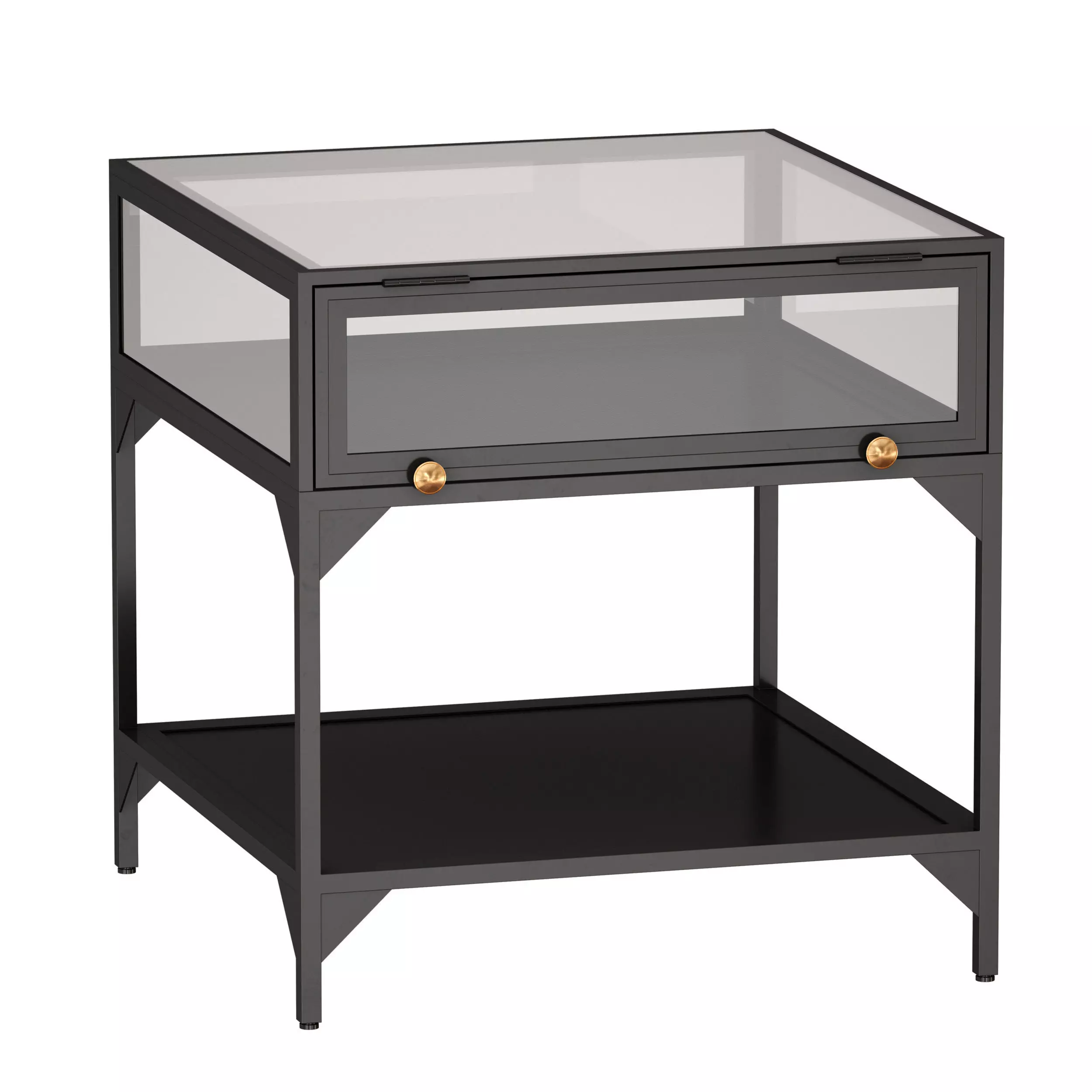 Ventana Display End Table Crate and Barrel 3D model_0