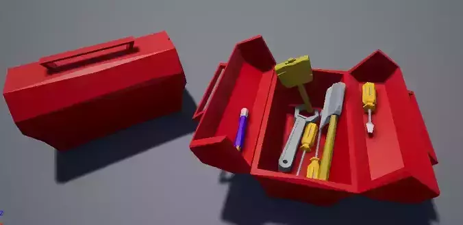 Low Poly Took Kit Pack Low-poly 3D model