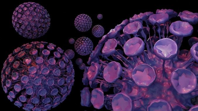 ANIMATED VIRUS  3D model