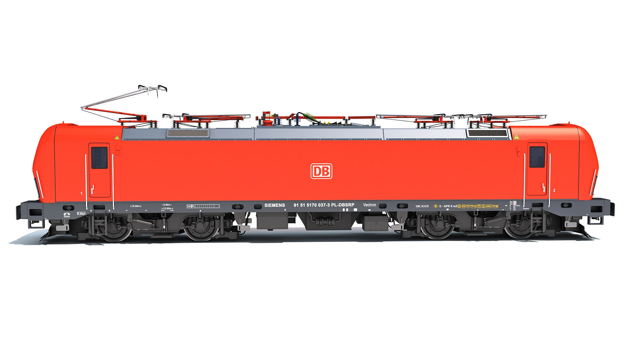 Siemens Vectron Locomotive Deutsche Bahn 3D model_3