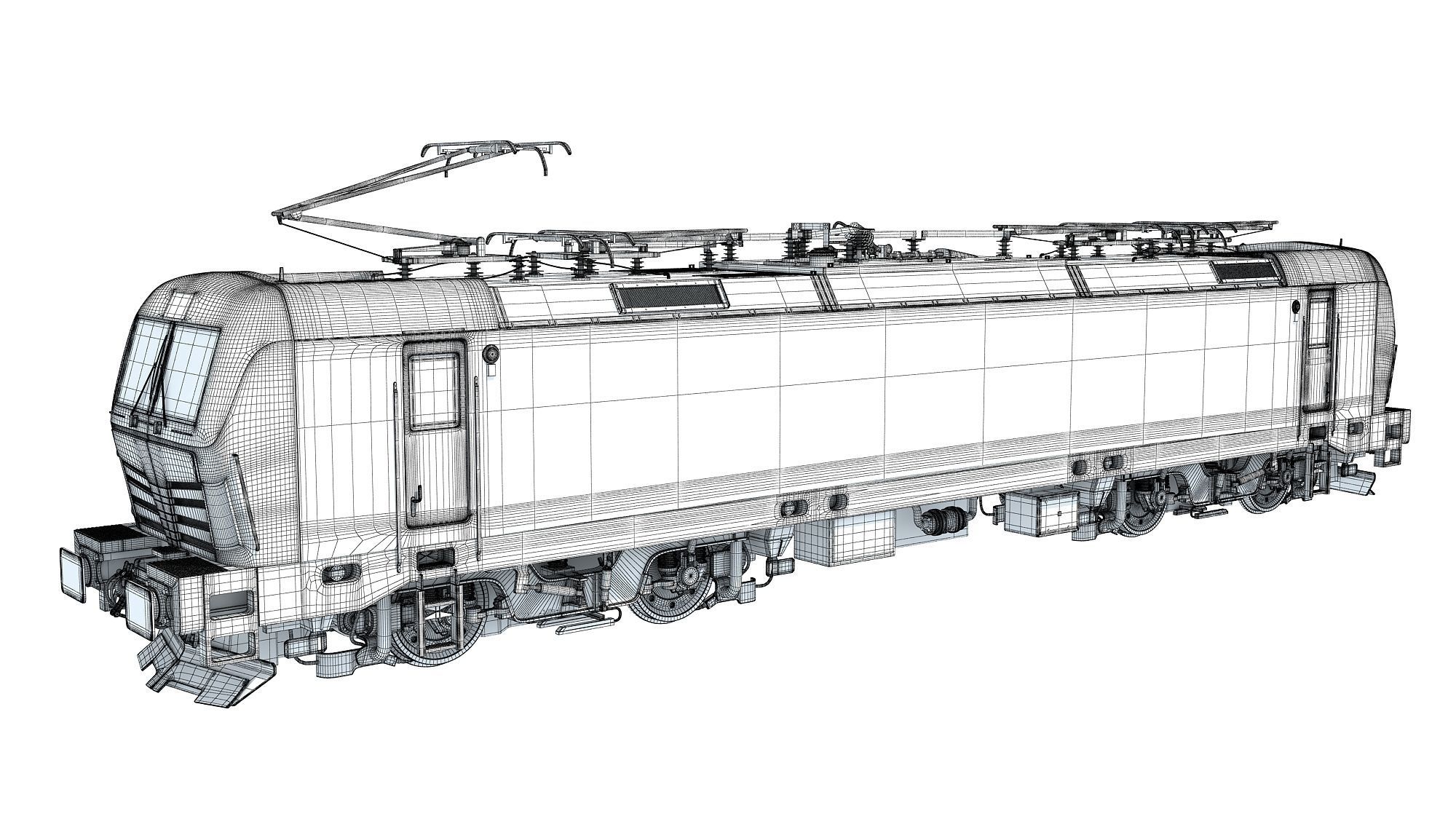 Siemens Vectron Locomotive Deutsche Bahn 3D model_17