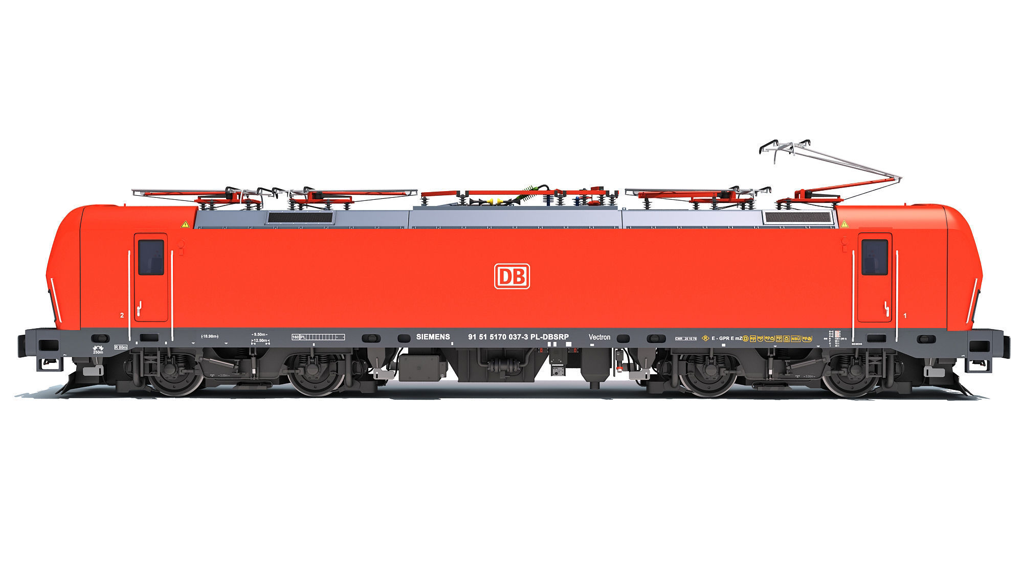 Siemens Vectron Locomotive Deutsche Bahn 3D model_6