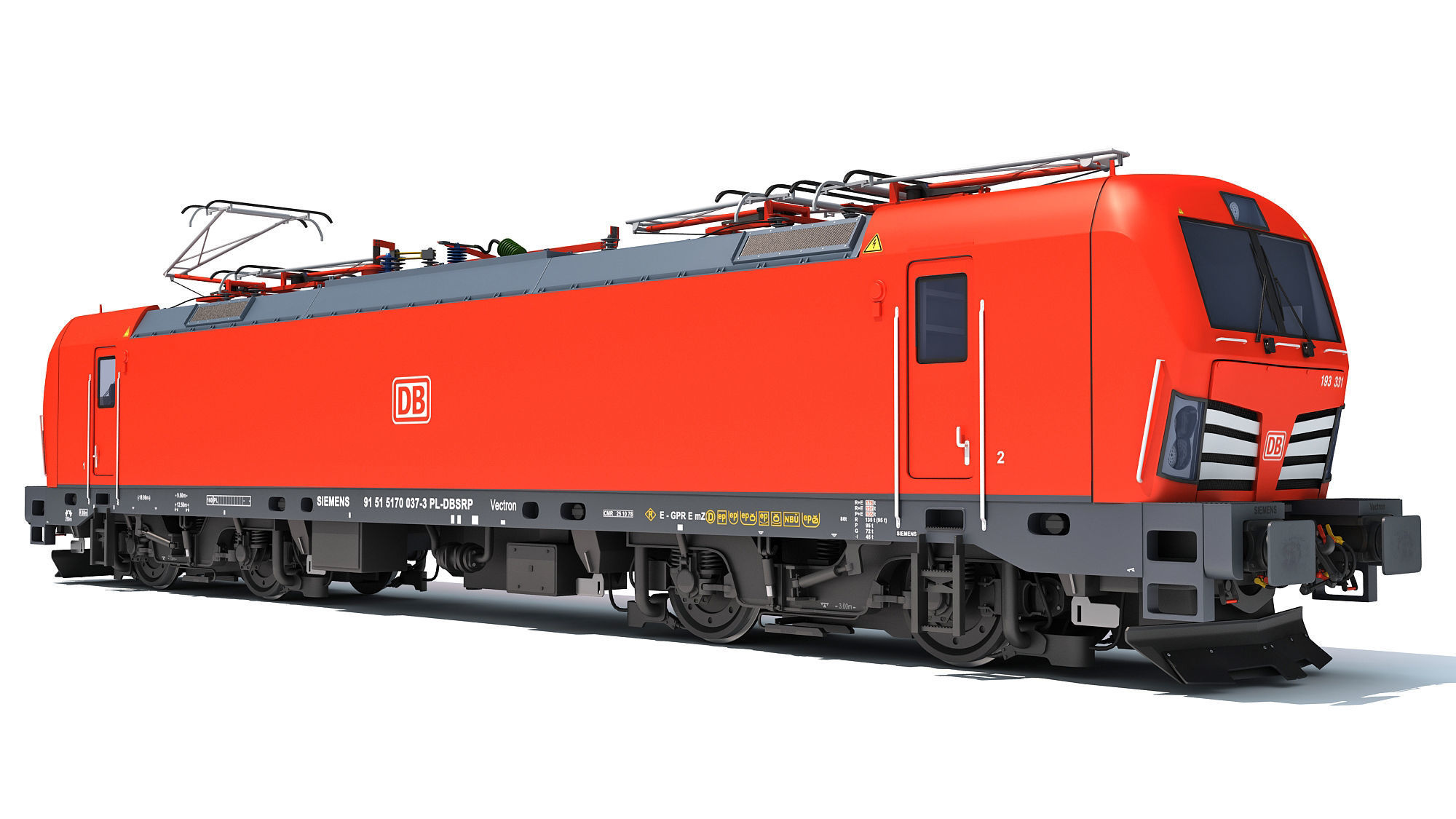 Siemens Vectron Locomotive Deutsche Bahn 3D model_4