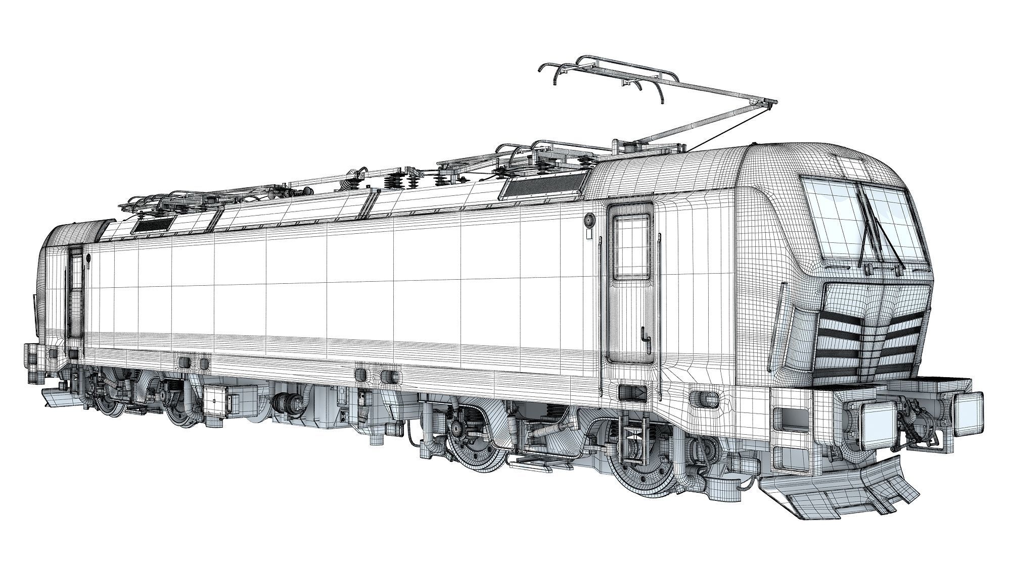 Siemens Vectron Locomotive Deutsche Bahn 3D model_16
