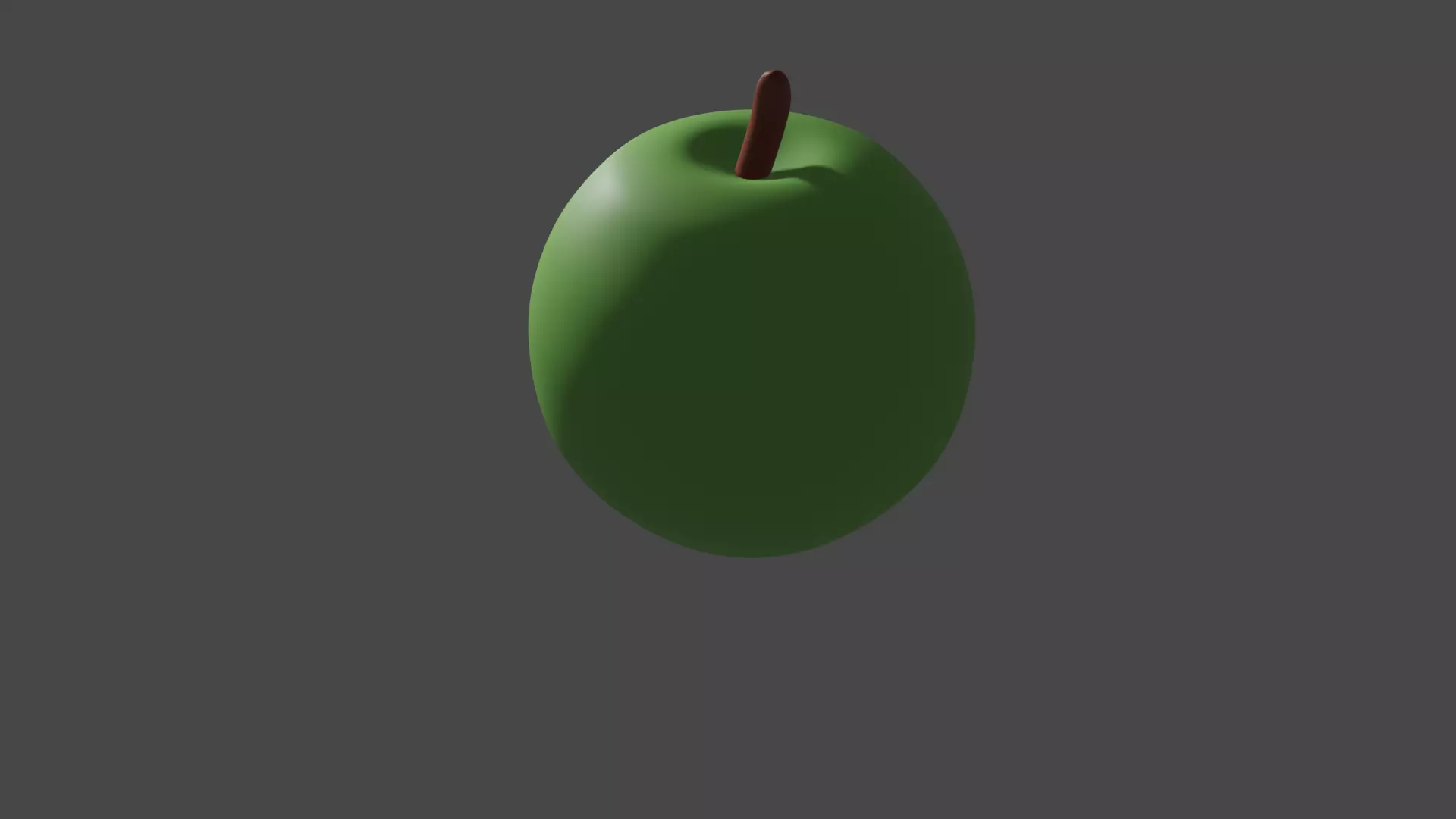 Green Apple  Free low-poly 3D model_0