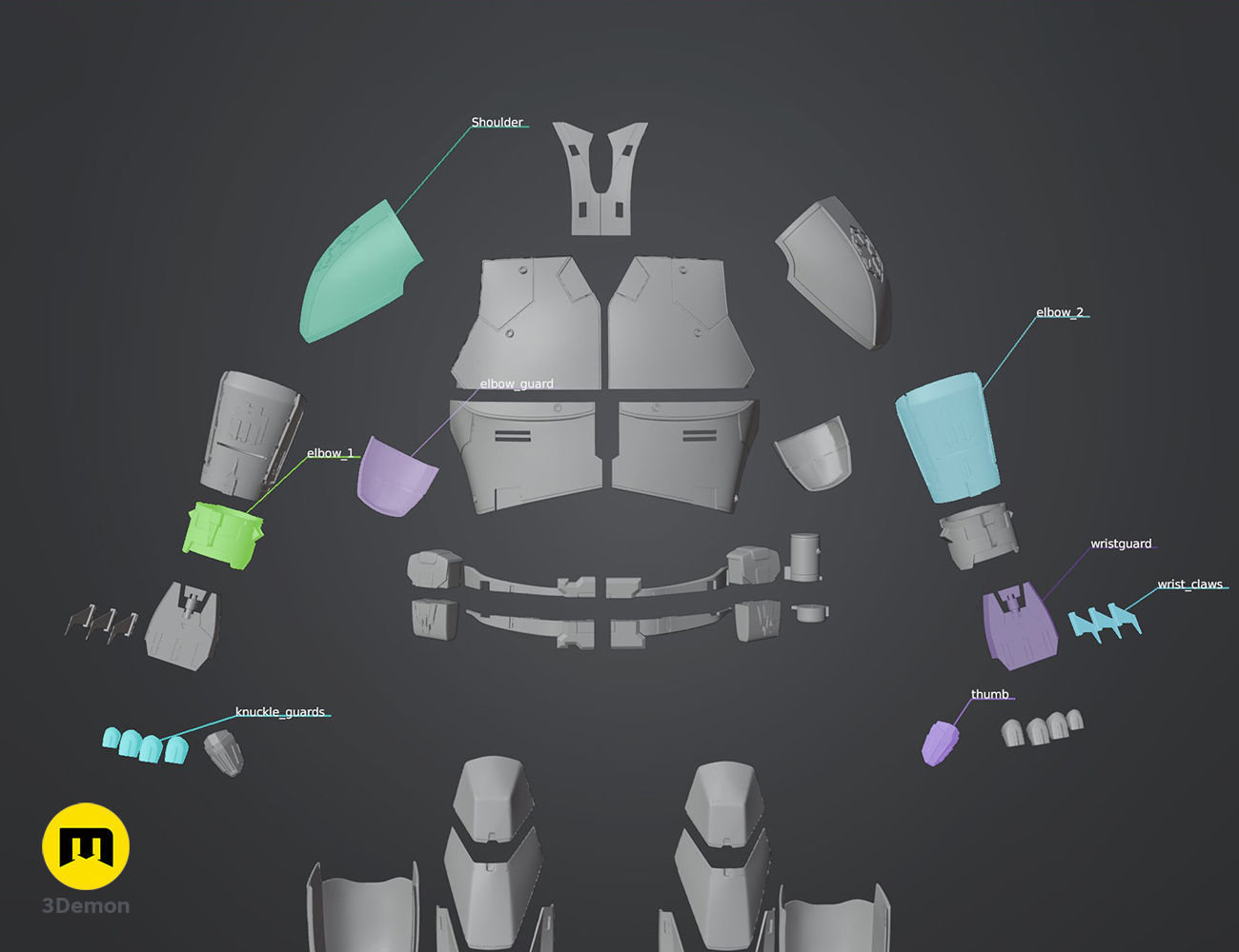 Sith Acolyte - armor 3D print model_5