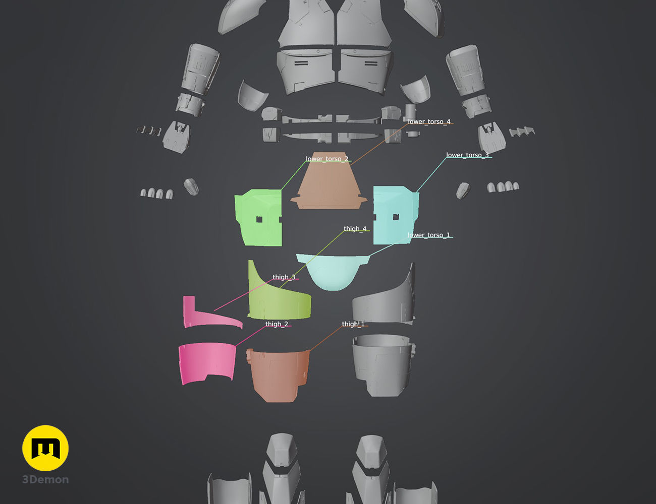 Sith Acolyte - armor 3D print model_7