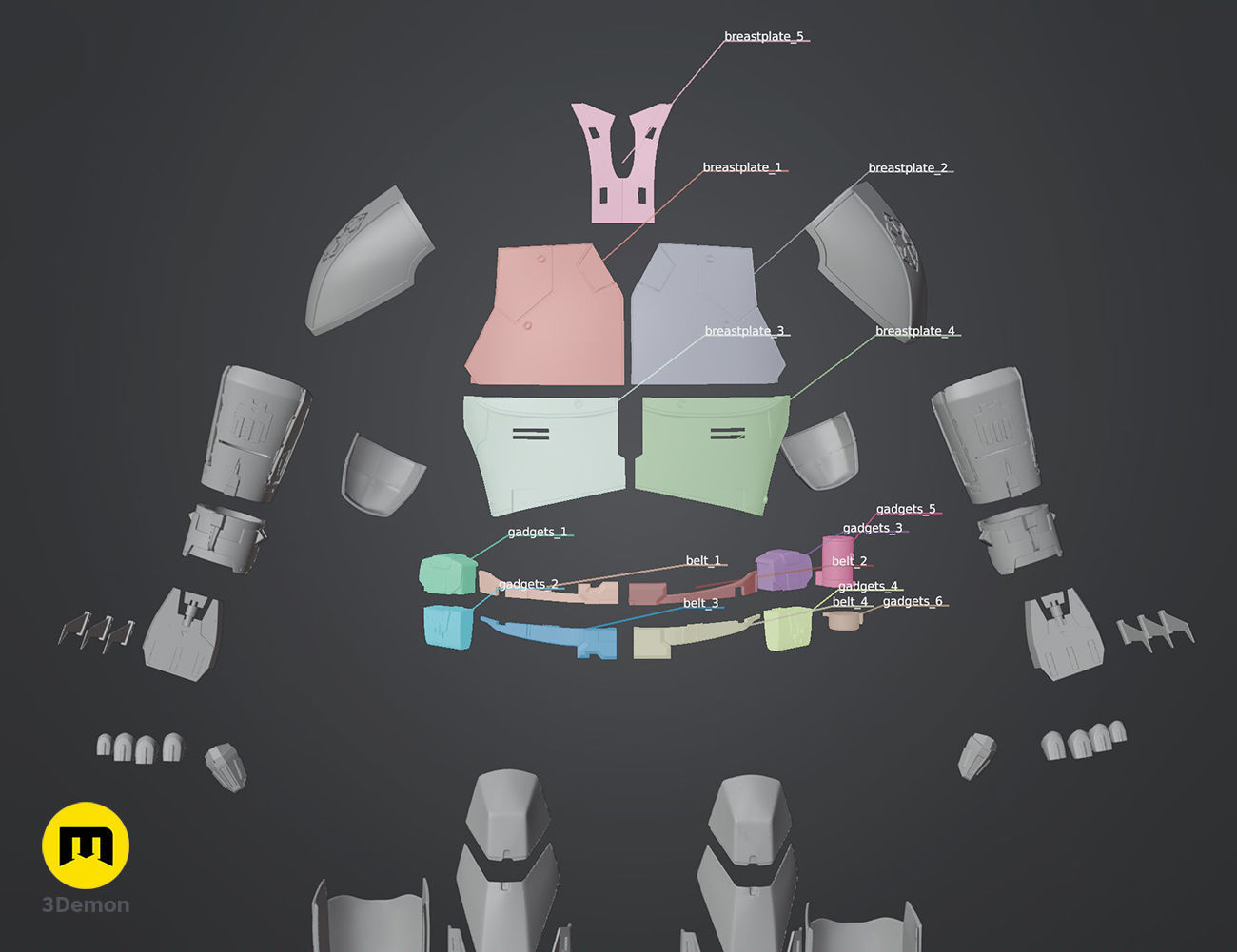 Sith Acolyte - armor 3D print model_6