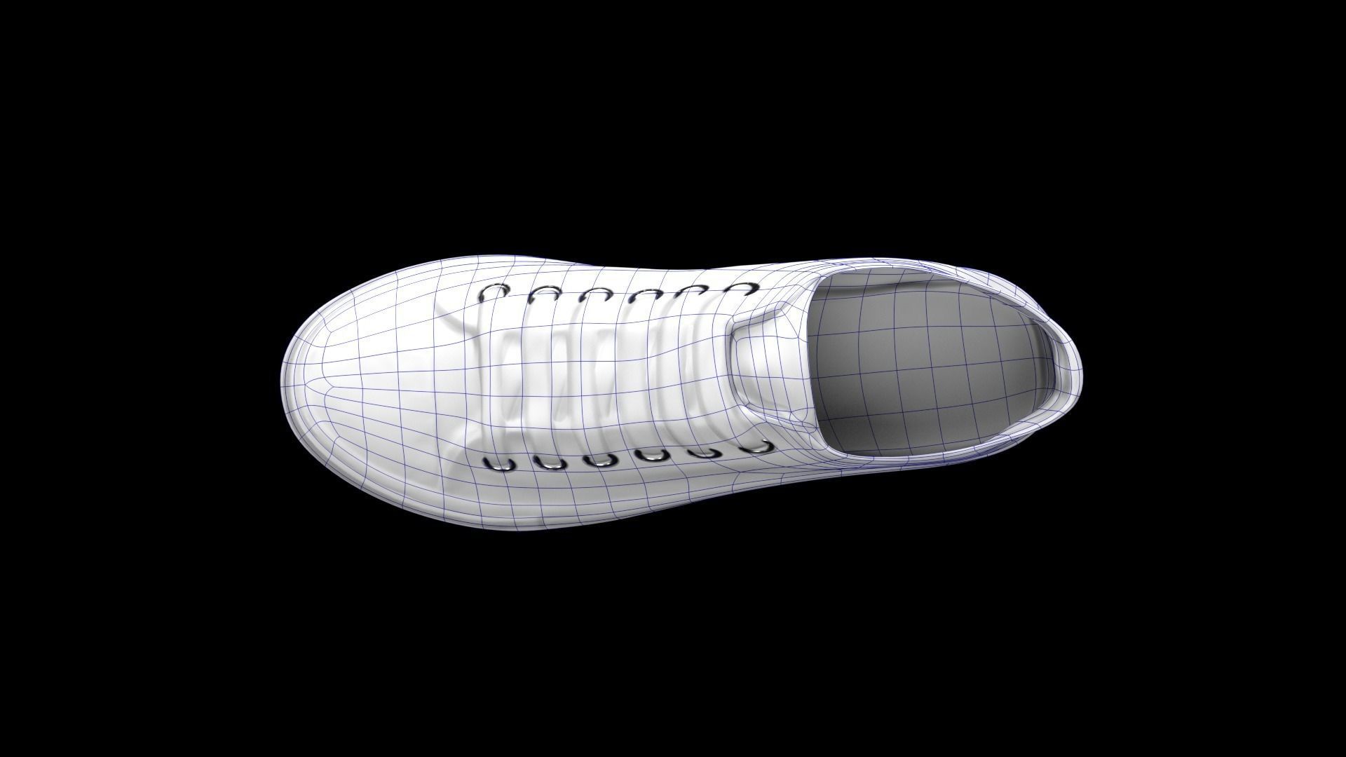 Converse pair of sneakers Low-poly 3D model_18