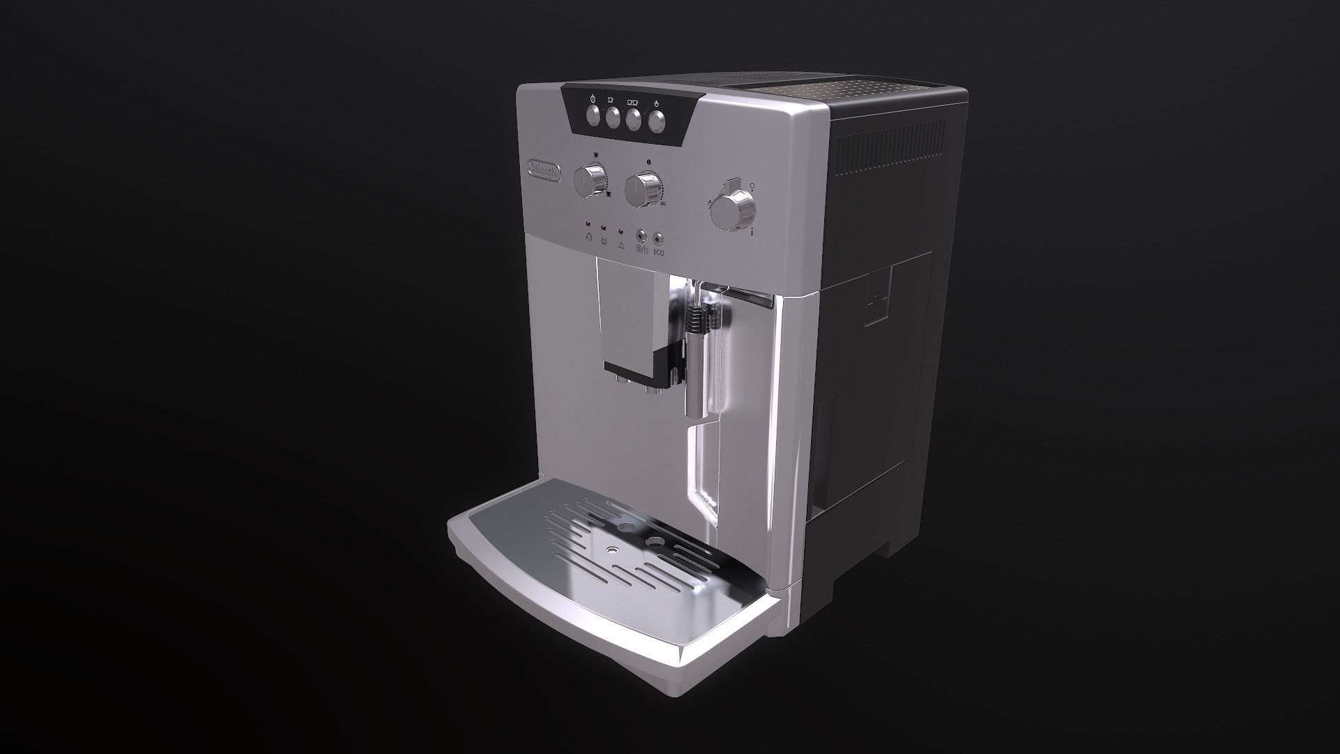 Espresso  Cappuccino Machine  Low-poly 3D model_2