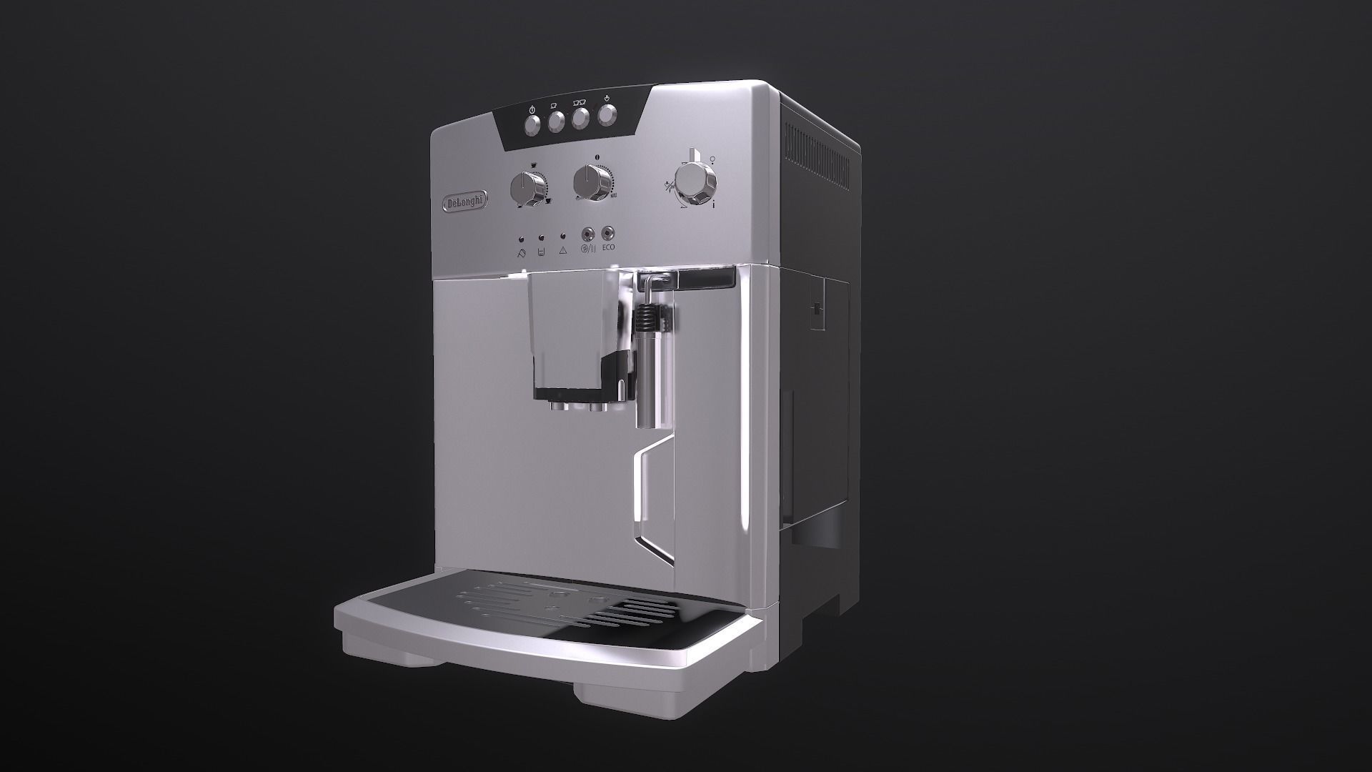 Espresso  Cappuccino Machine  Low-poly 3D model_4