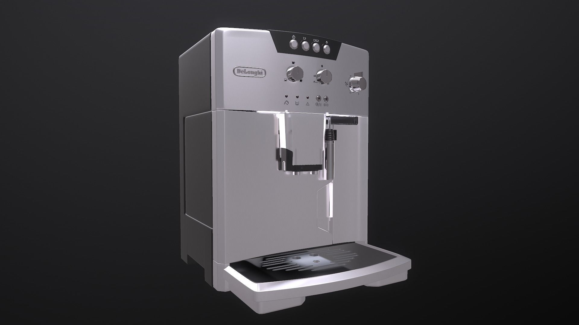 Espresso  Cappuccino Machine  Low-poly 3D model_3