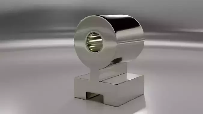 Metal support with ring