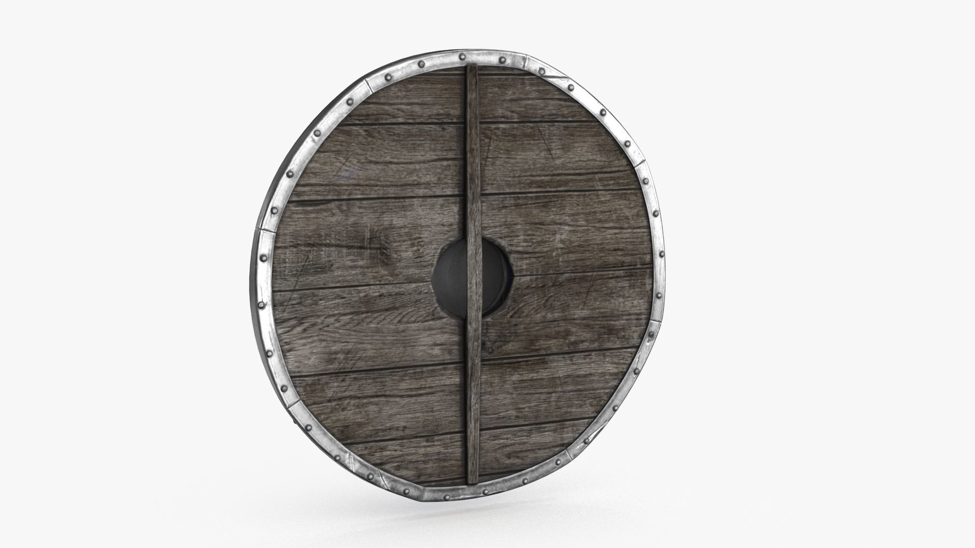 Viking Shield Low-poly 3D model_11