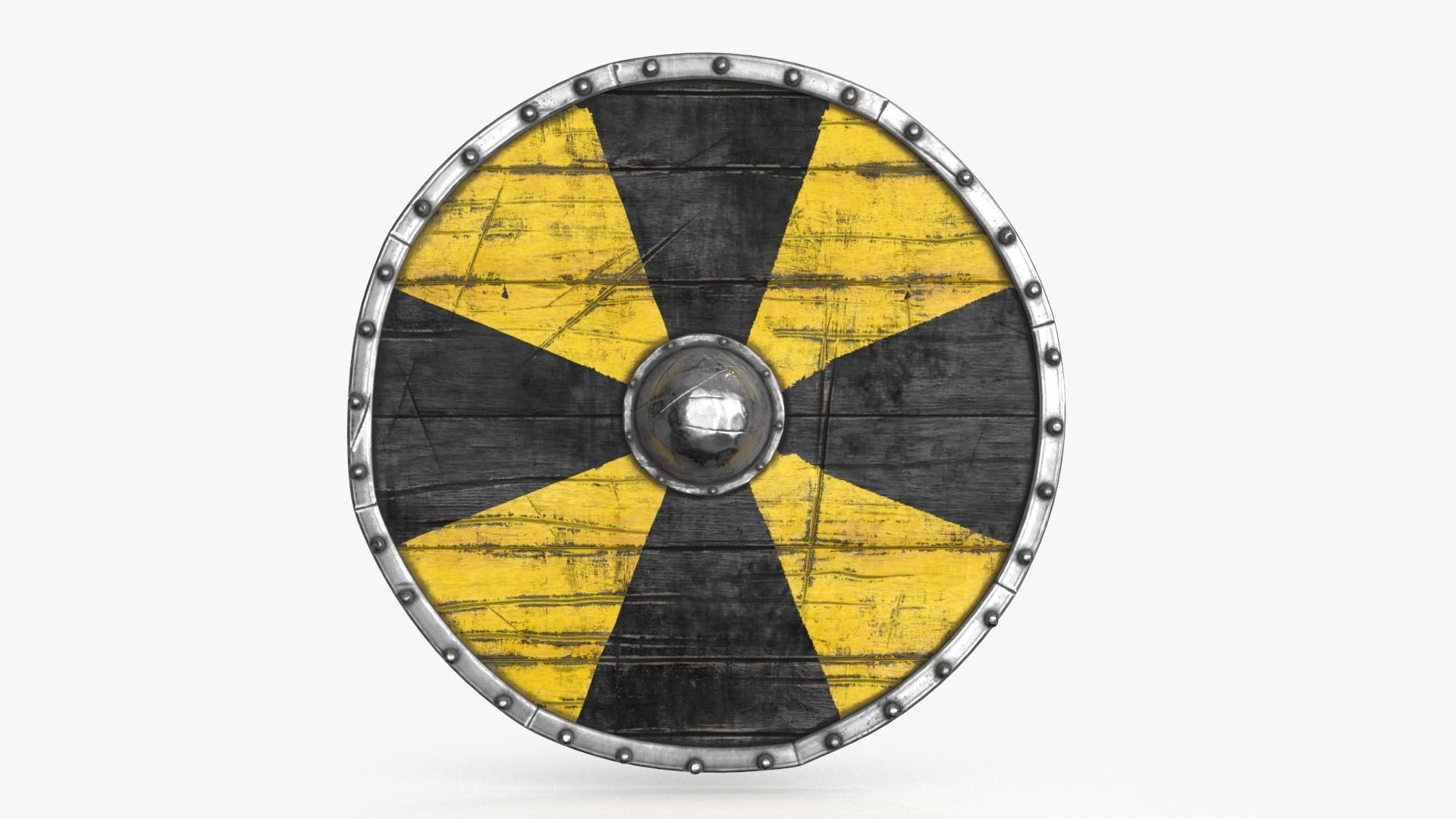 Viking Shield Low-poly 3D model_6