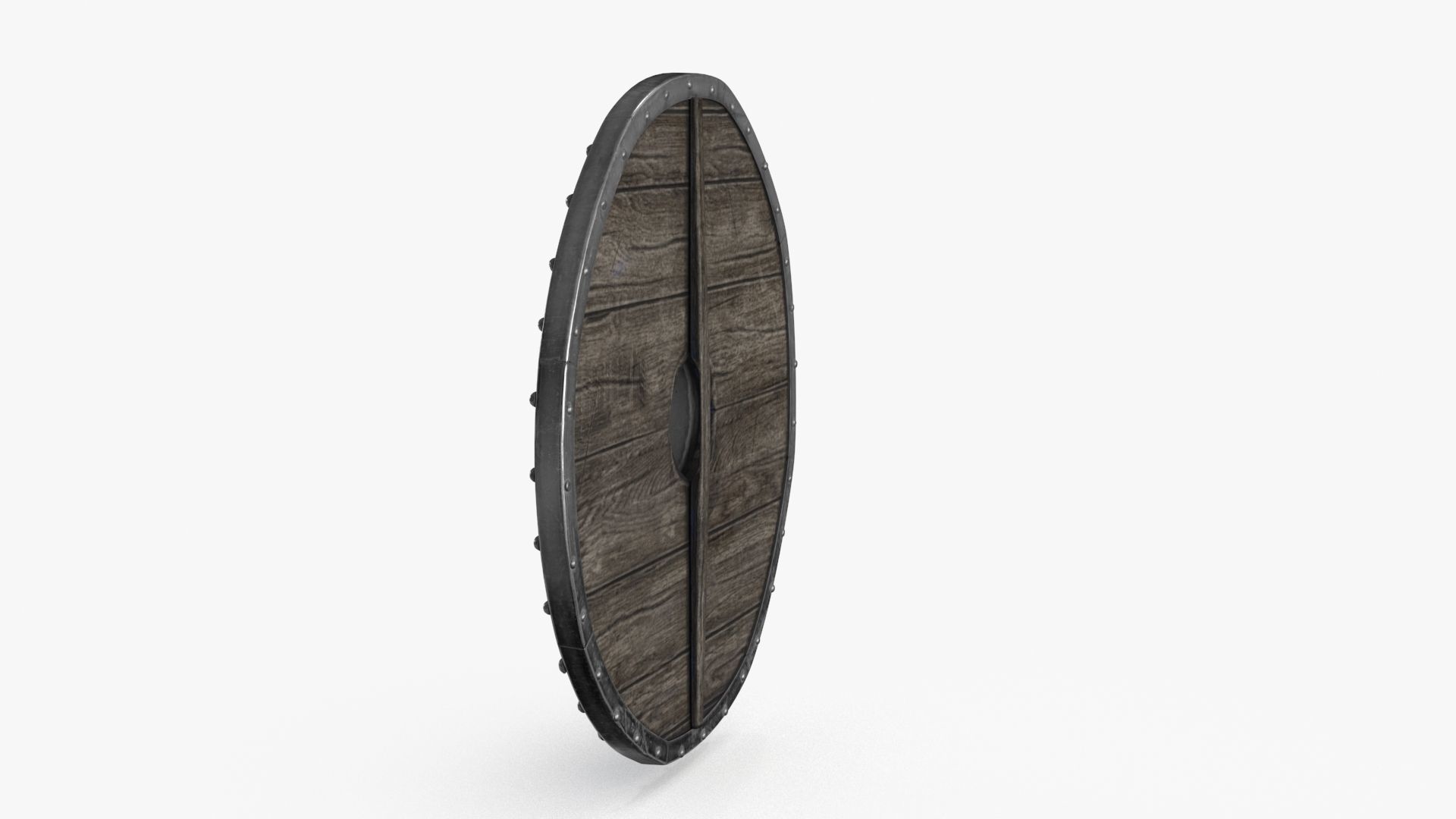 Viking Shield Low-poly 3D model_12