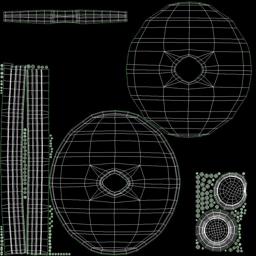 Viking Shield Low-poly 3D model_18