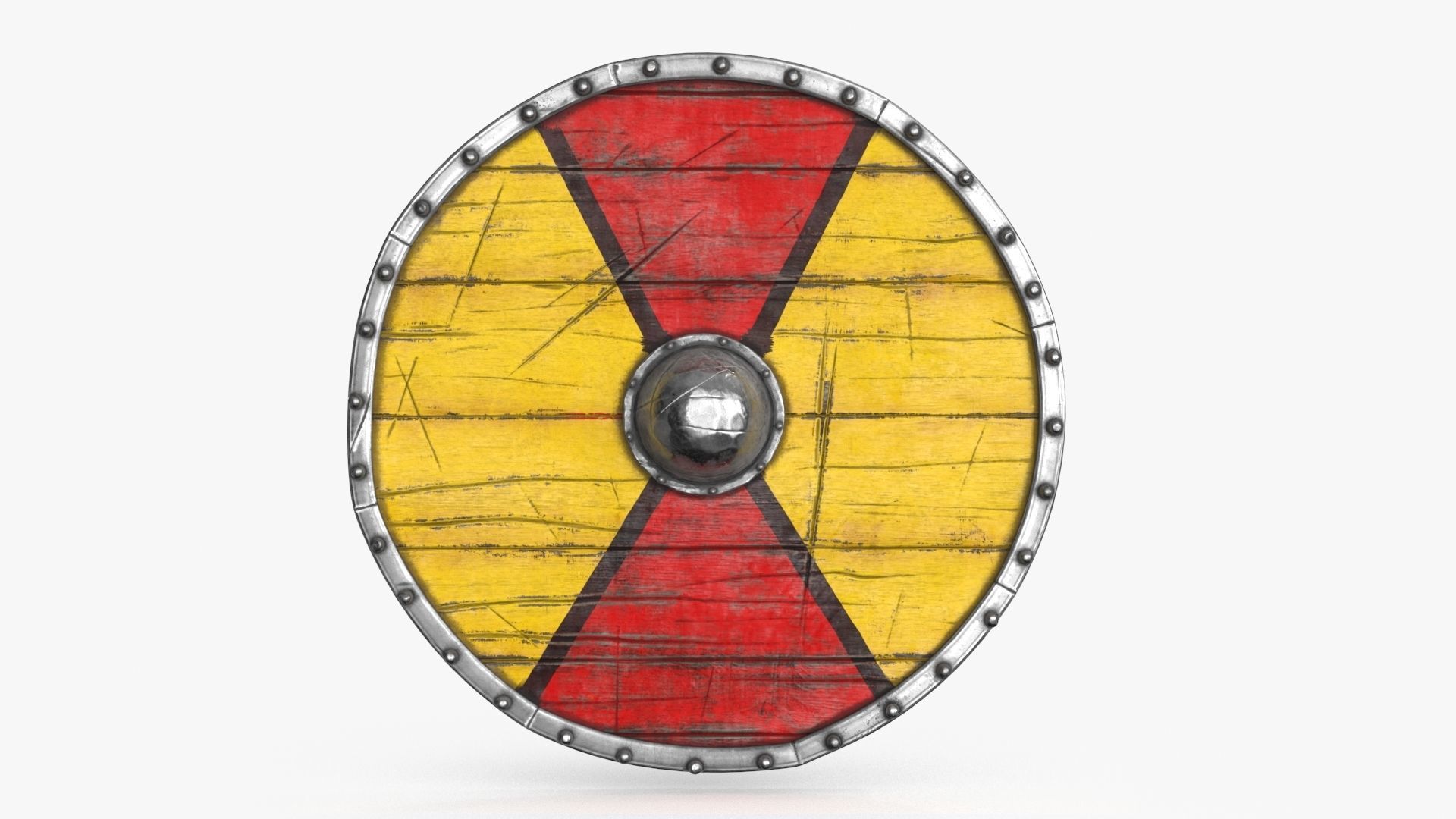 Viking Shield Low-poly 3D model_5