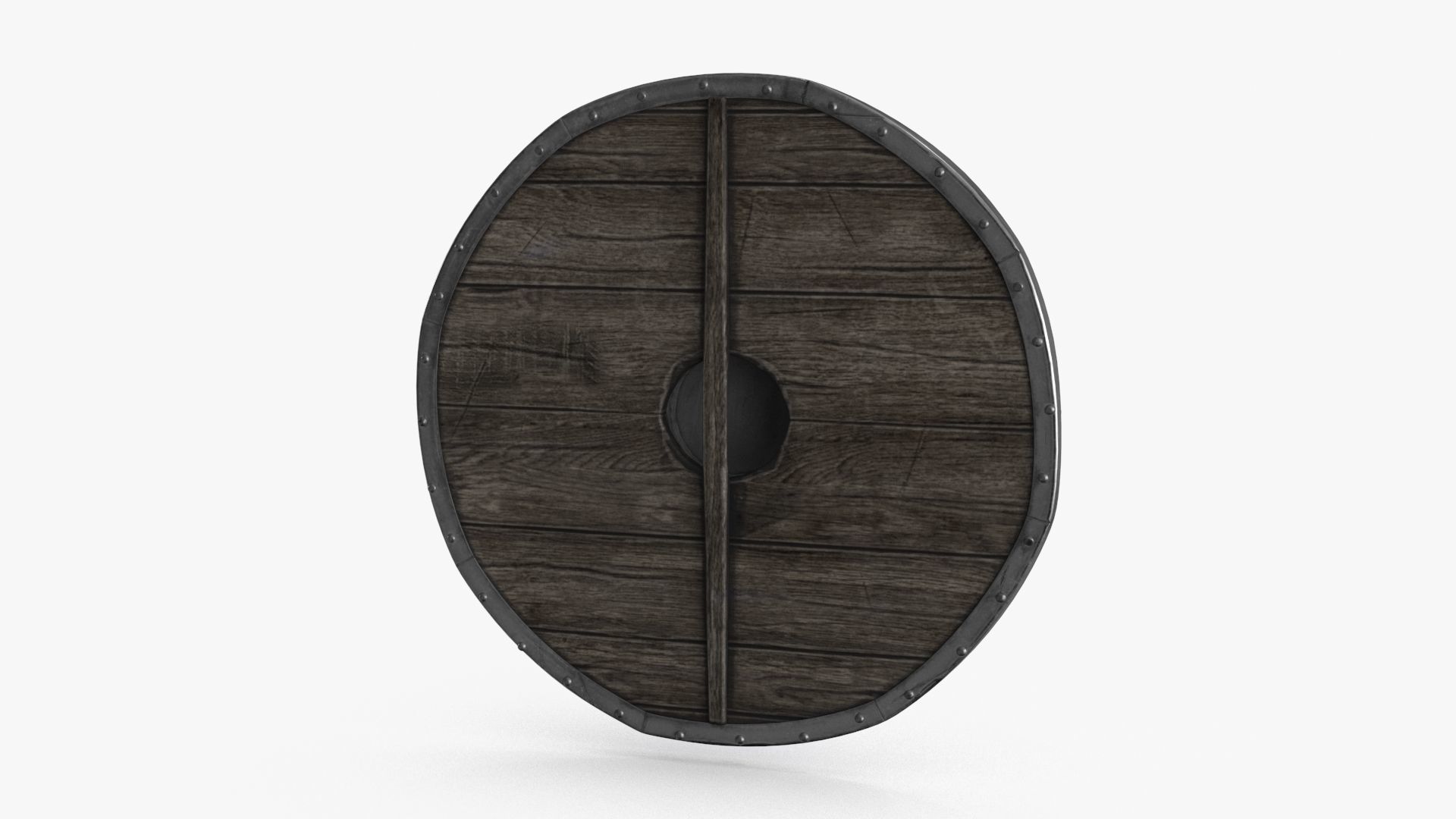 Viking Shield Low-poly 3D model_10