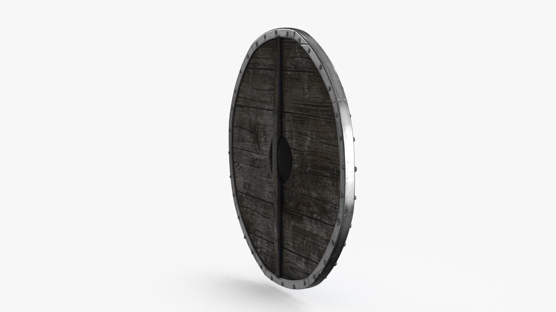 Viking Shield Low-poly 3D model_9