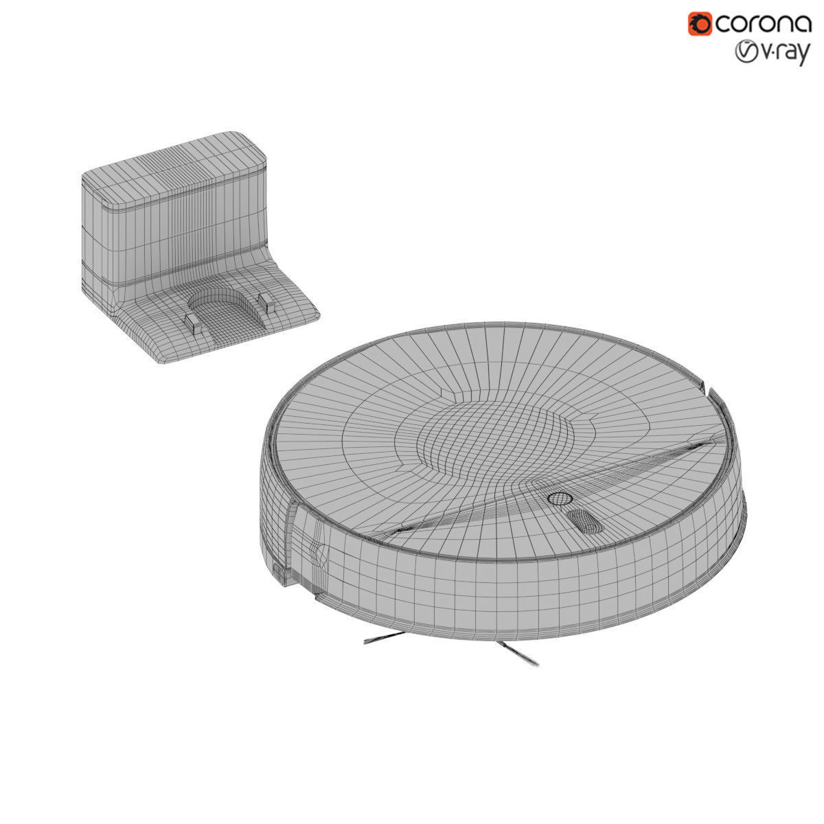 Xiaomi Vacuum Cleaner 1C Robot Vacuum Cleaner 3D model_2