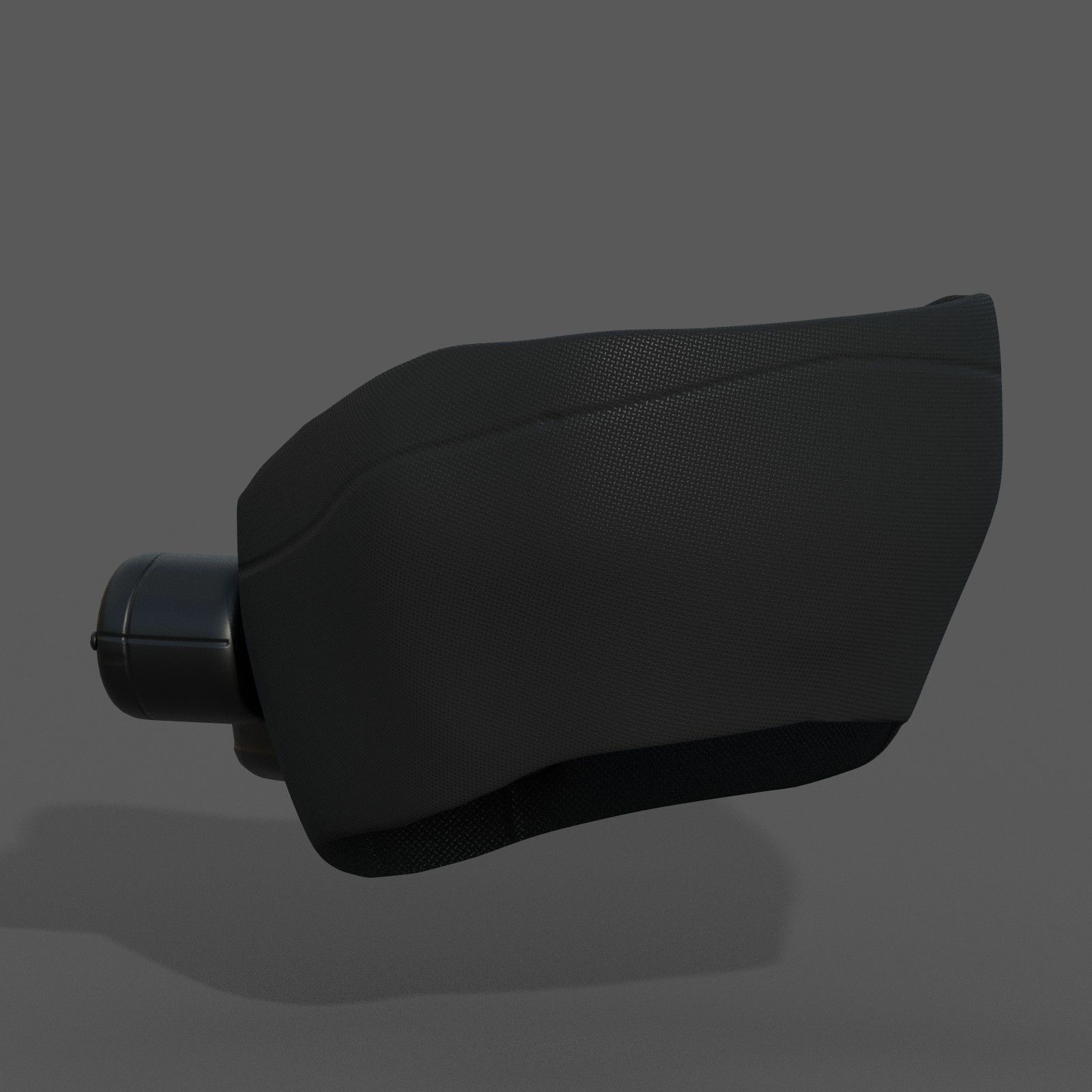 Gas mask respirator scifi futuristic 3d Artist Low-poly 3D model_3