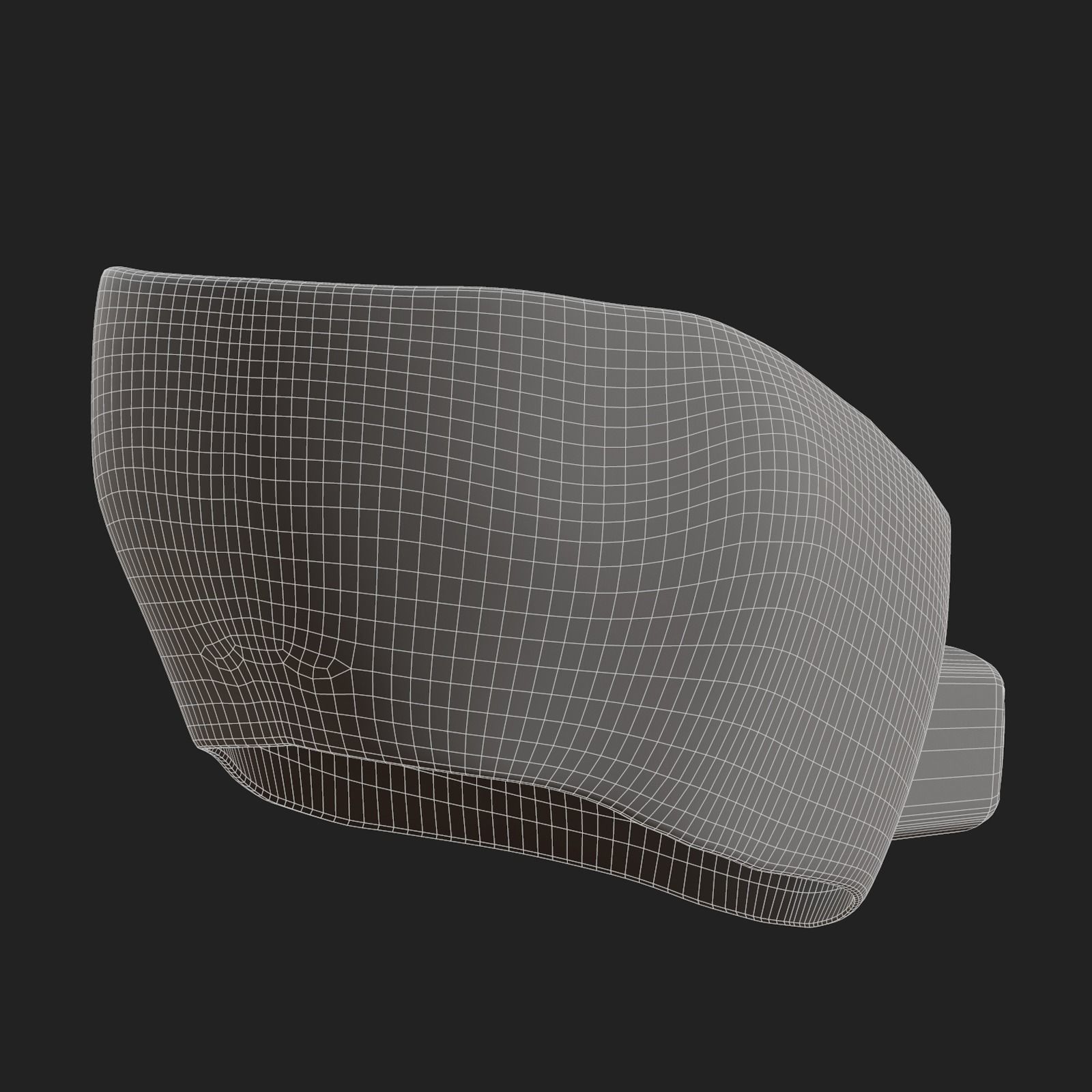 Gas mask respirator scifi futuristic 3d Artist Low-poly 3D model_11