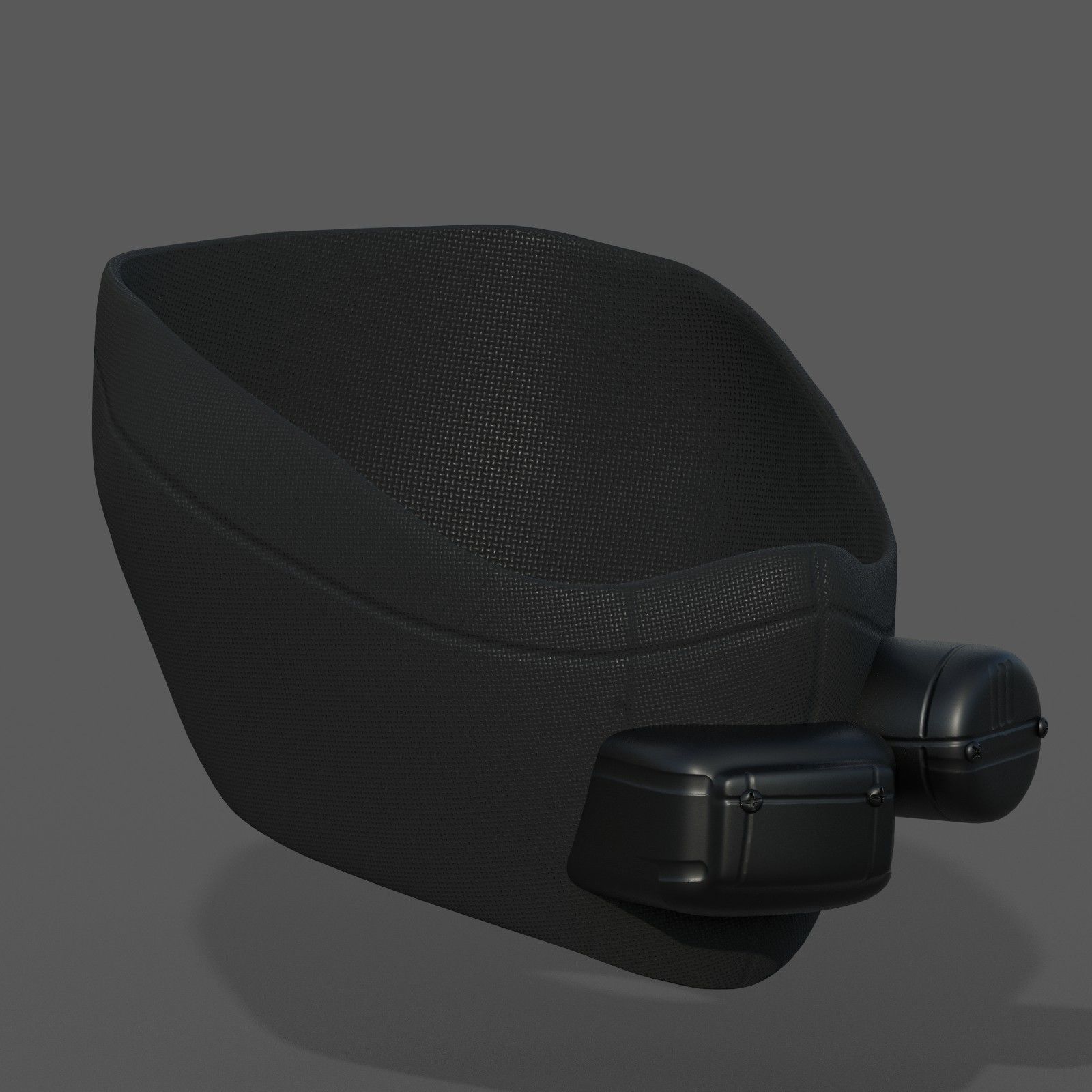 Gas mask respirator scifi futuristic 3d Artist Low-poly 3D model_9