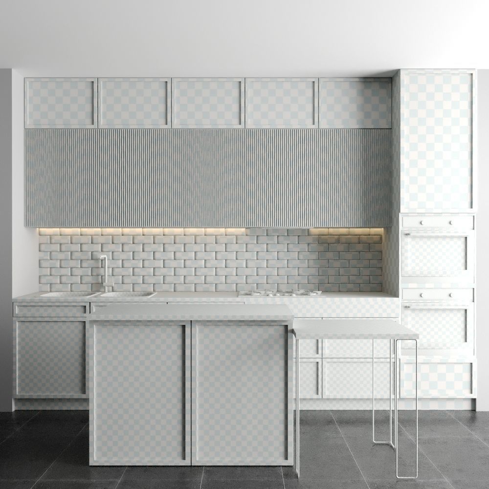 modern kitchen 3D model_5