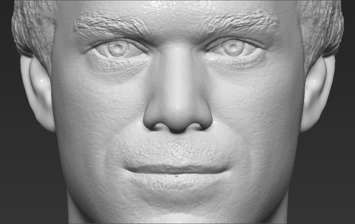 Dexter Morgan bust 3D printing ready stl obj formats 3D print model_17