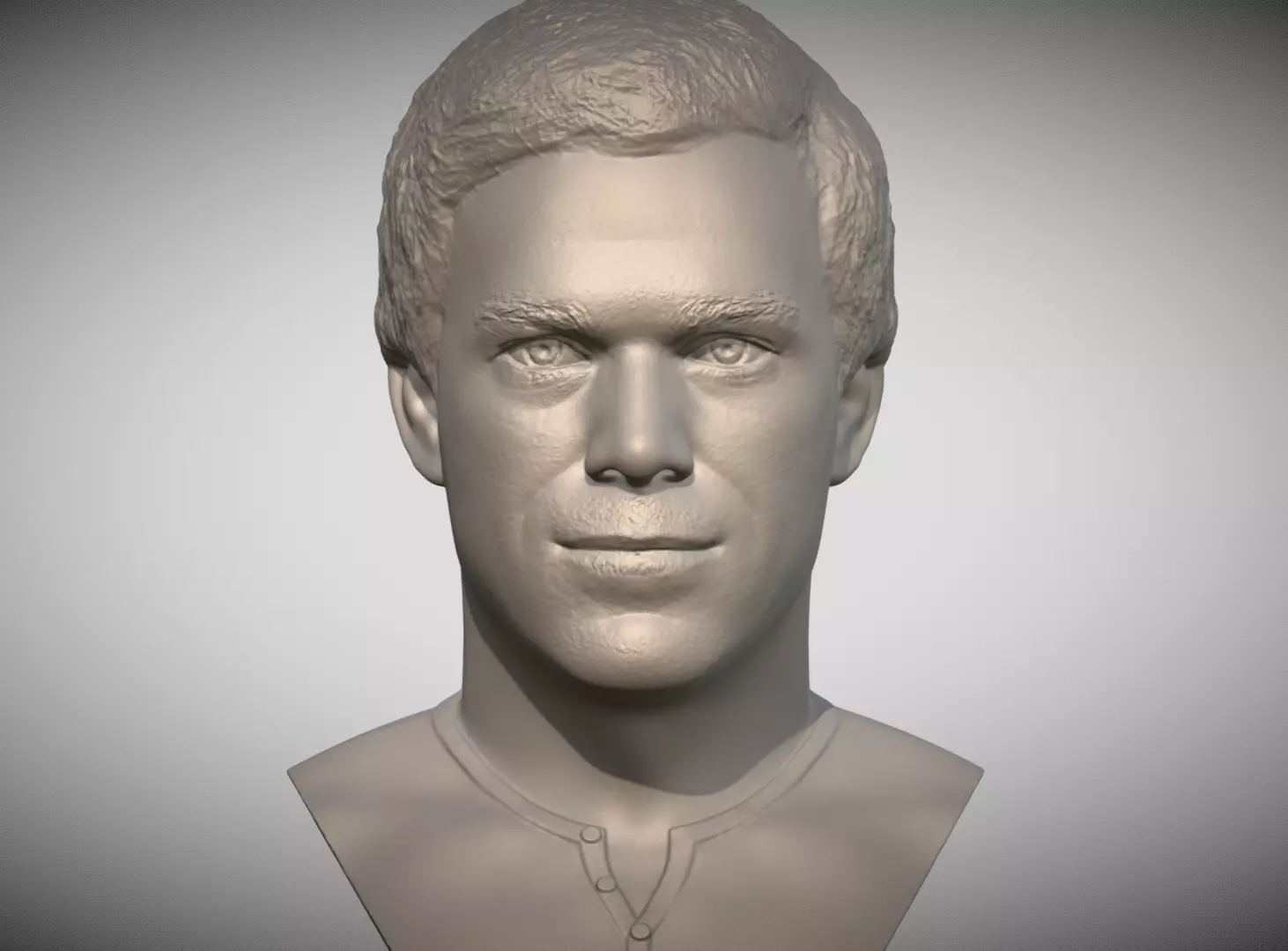 Dexter Morgan bust 3D printing ready stl obj formats 3D print model_0