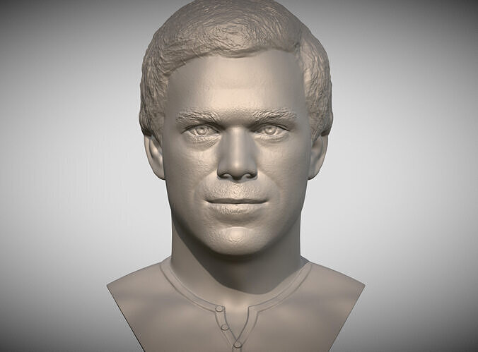 Dexter Morgan bust 3D printing ready stl obj formats 3D print model