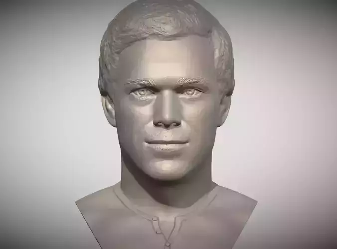 Dexter Morgan bust 3D printing ready stl obj formats 3D print model