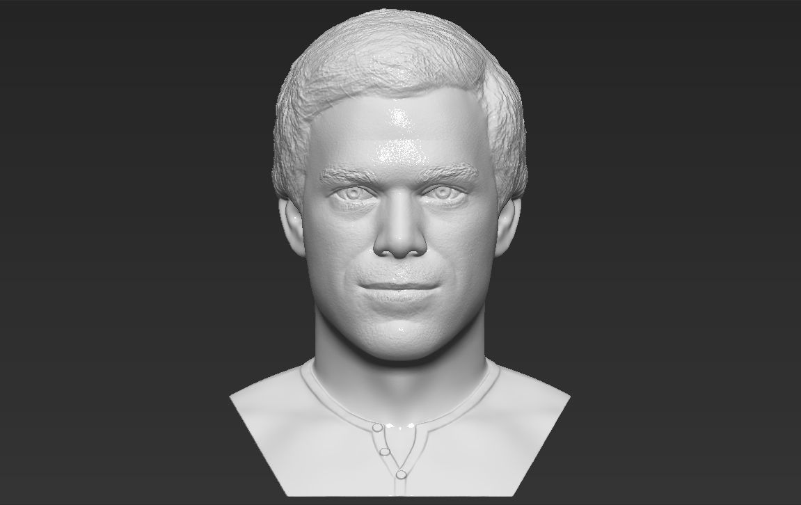 Dexter Morgan bust 3D printing ready stl obj formats 3D print model_5