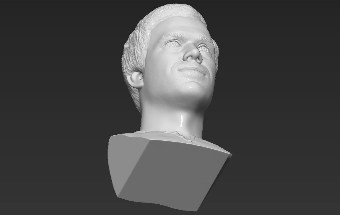 Dexter Morgan bust 3D printing ready stl obj formats 3D print model_25