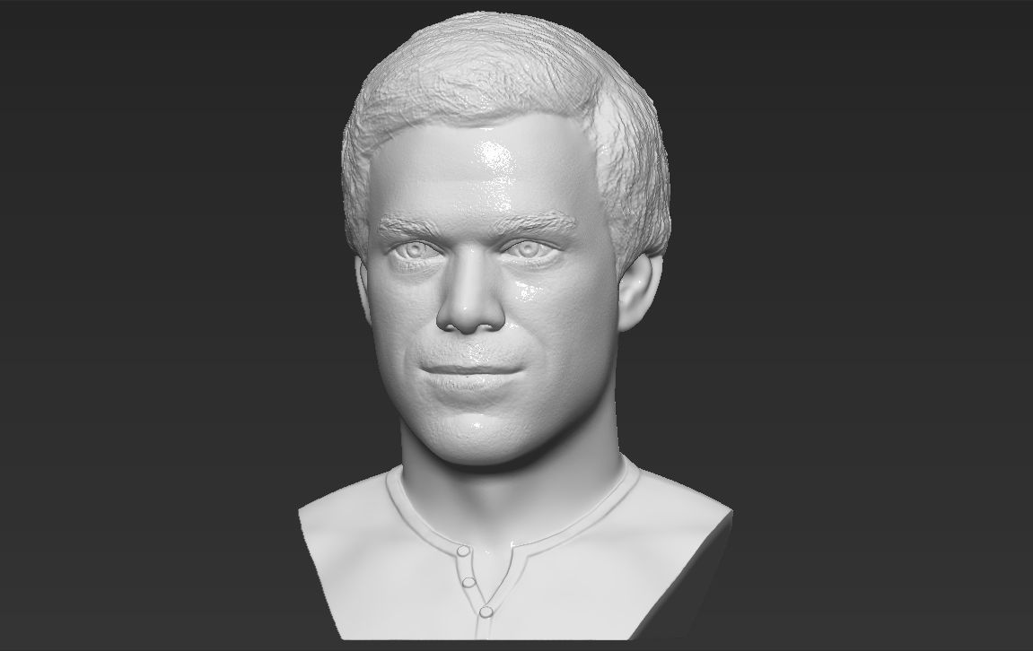 Dexter Morgan bust 3D printing ready stl obj formats 3D print model_6