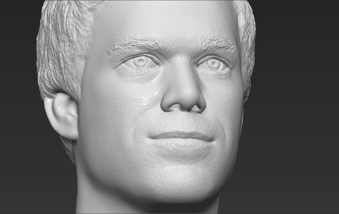 Dexter Morgan bust 3D printing ready stl obj formats 3D print model_22