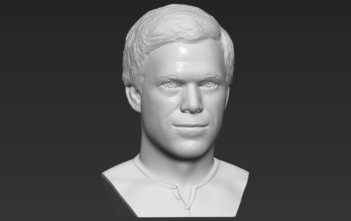 Dexter Morgan bust 3D printing ready stl obj formats 3D print model_16