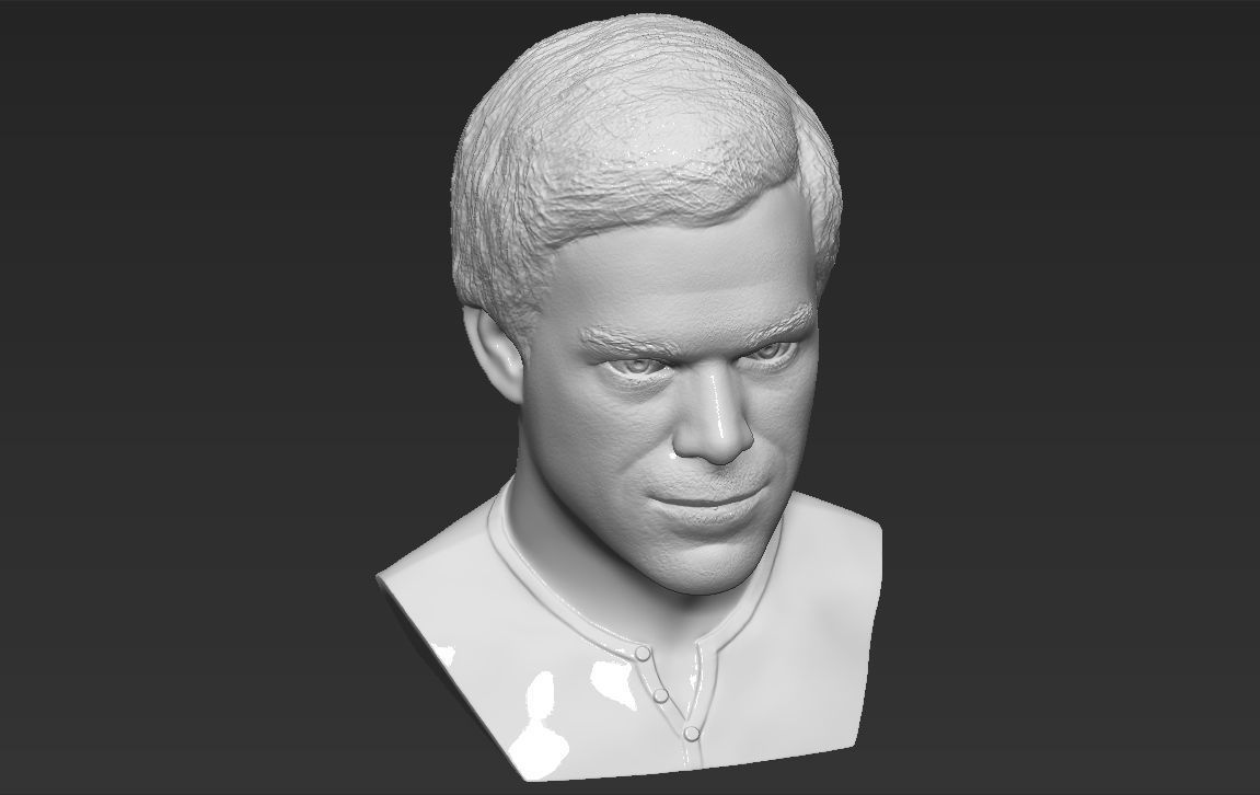 Dexter Morgan bust 3D printing ready stl obj formats 3D print model_26