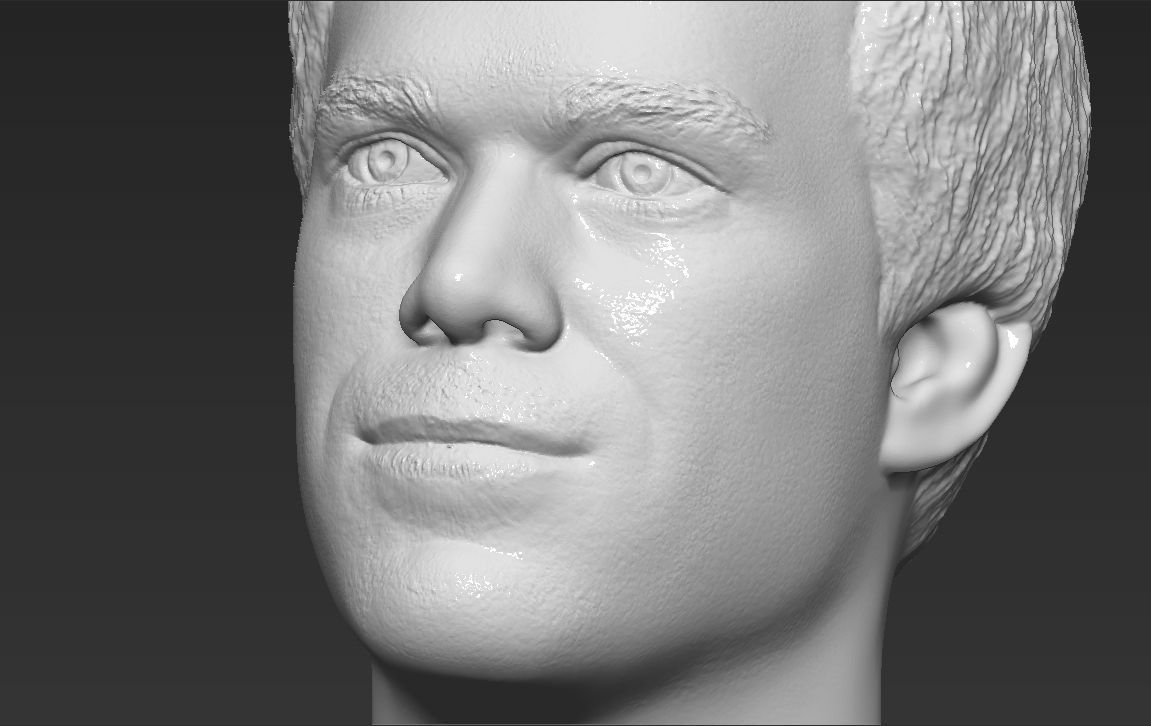 Dexter Morgan bust 3D printing ready stl obj formats 3D print model_23