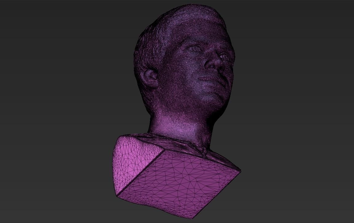 Dexter Morgan bust 3D printing ready stl obj formats 3D print model_31