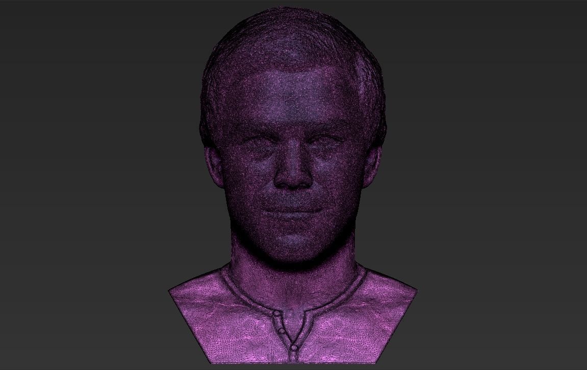 Dexter Morgan bust 3D printing ready stl obj formats 3D print model_28