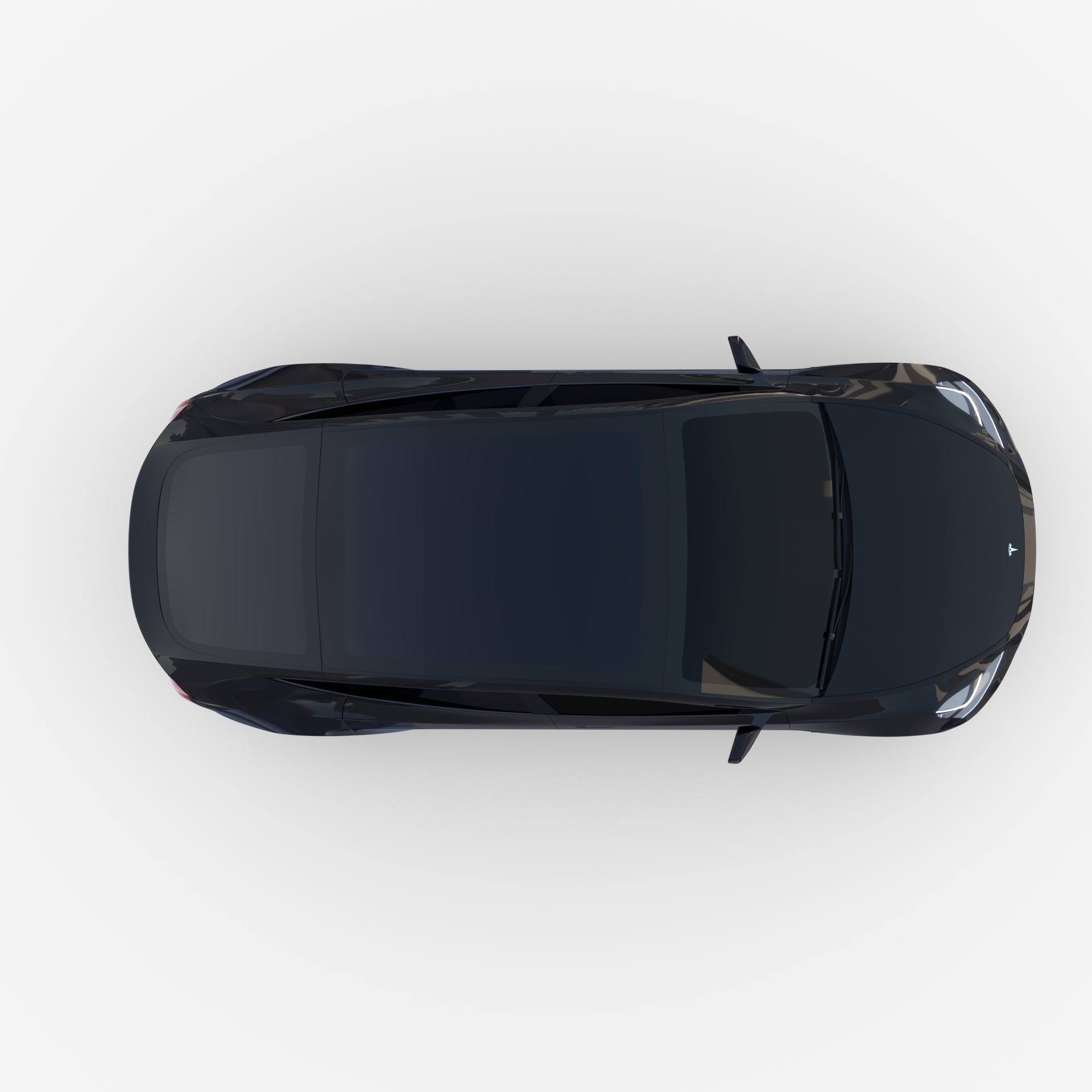 Tesla Model Y AWD Black with chassis 3D model_16