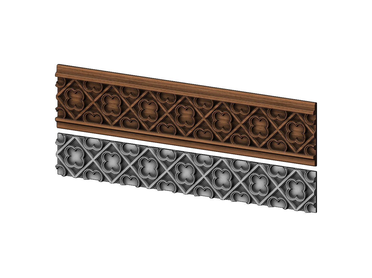 Clover molding and panel